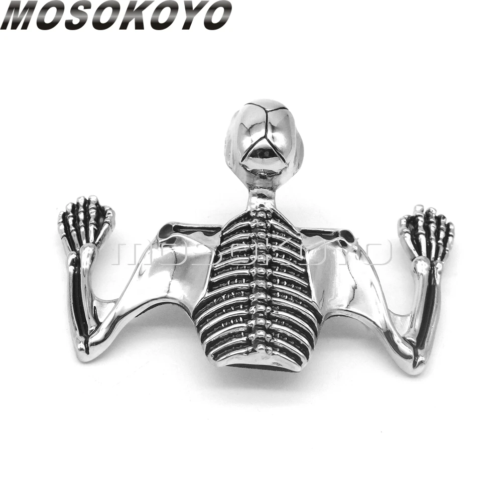 Мотоциклетный козырек фара изогнутое крыло Череп декоративные фигурки наклейки