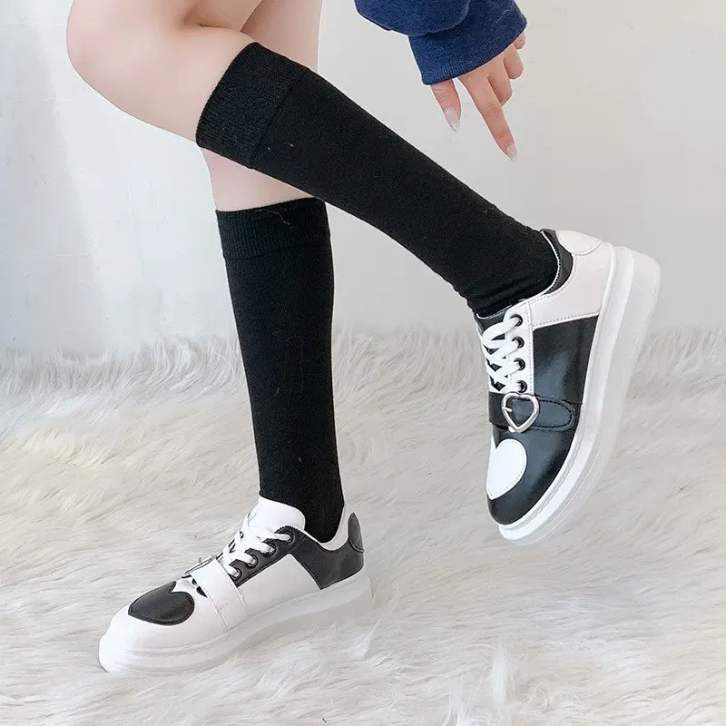 

Lolita ladies vulcanized shoes girls color matching ladies flat sneakers breathable women's shoes casual shoes des chaussures