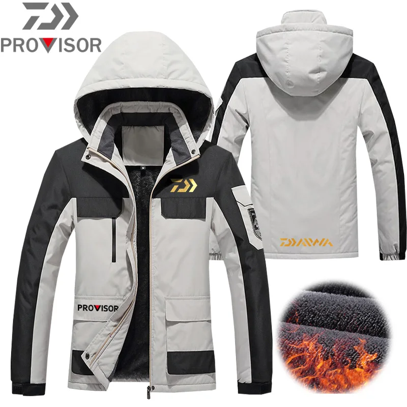 2020 NEW Fishing Jacket Daiwa Fleece Winter Waterproof Warm Clothing Windbreak Overcoat Outdoor Mountaineering | Спорт и развлечения