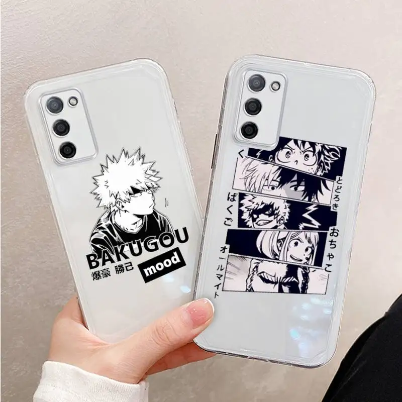 

My Hero Academia Phone Case Transparent For oppo R17 R15 R11 R9 F11 A32 A39 K7 K5 S X PRO PLUS moible bag