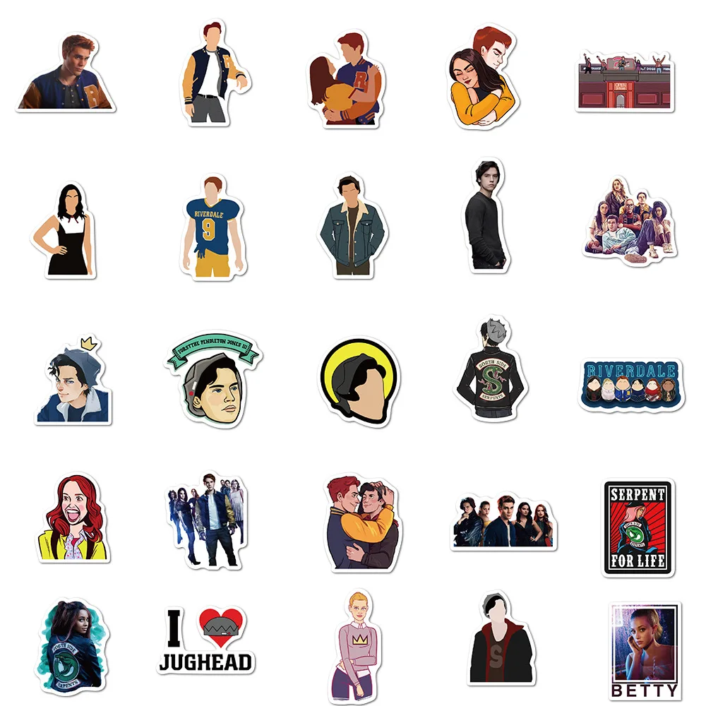 

10/50PCS Riverdale Tv Show Trolley Case Funny Sticker Toy Graffiti Phone Case Car Bicycle Adult Cartoon Laptop Water Cup Phone