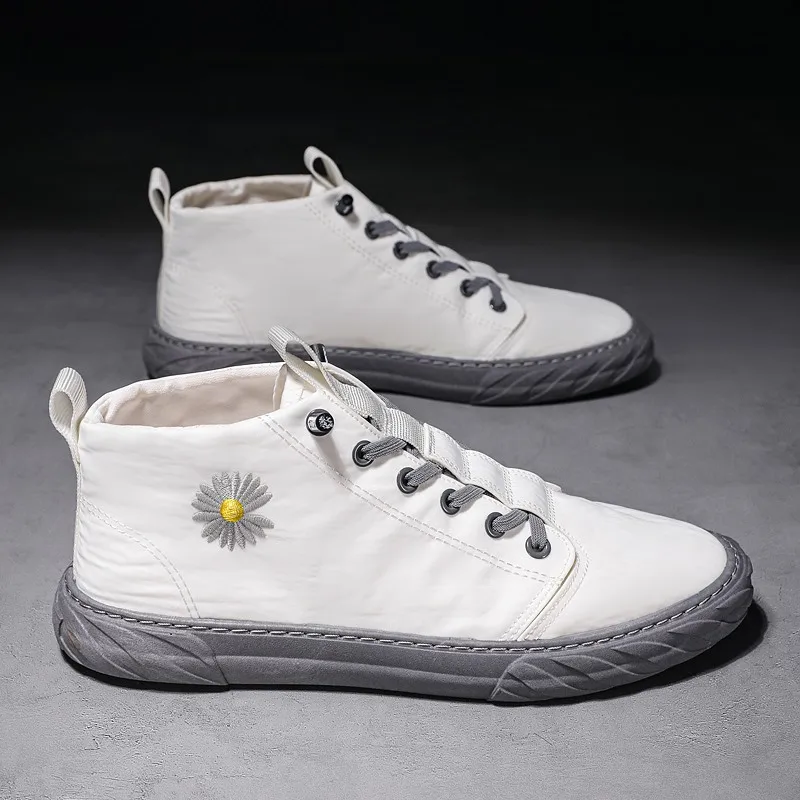 

youch crisis G702 mid top board shoes umbrella cloth men's shoes popular Korean versatile shoes
