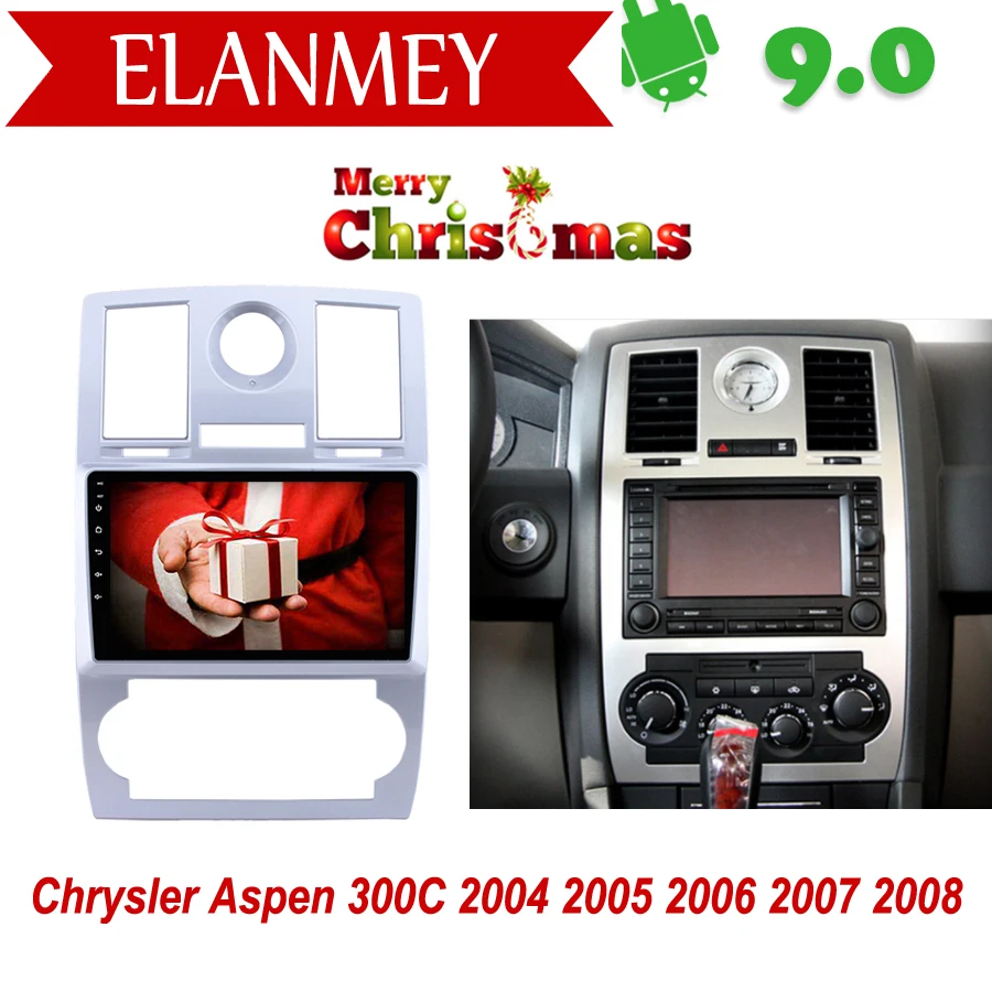 Фирменный подлинный Android 9,0 автомобильный радиоприемник для Chrysler Aspen 300C 2004-2008 автомобильный gps-навигатор Автомобильный мультимедийный видеорегистратор