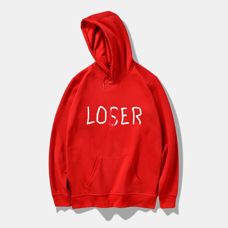 

New Movie It Losers Club hoody Men Women Loser Lover It Inspired Casual Unisex Sweatshirts Loser Lover Hoodie red casual tops