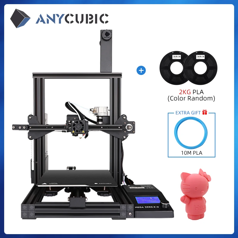 3D-принтер ANYCUBIC FDM Mega Zero 2 0 3D-печать с горячей платформой полностью металлический