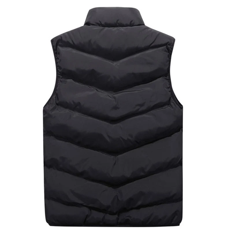 

Men's Jacket Sleeveless Vest Winter Winter Vest Plus Size 4XL Cotton-Padded Men's Vest Men Casual Thicken Waistcoats Vests