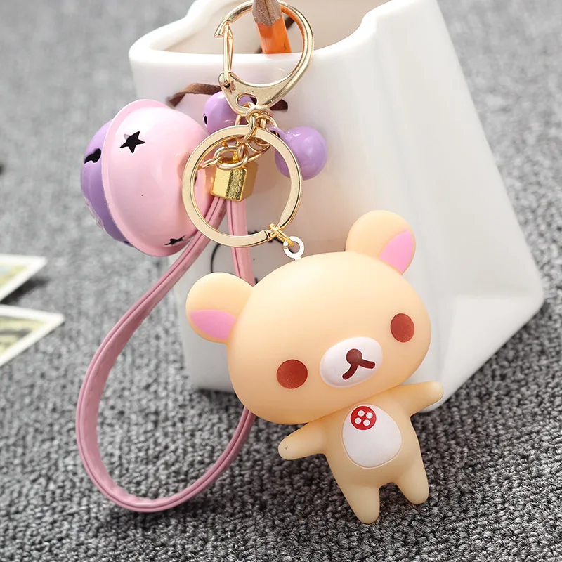 Стильный брелок с помпоном из искусственного меха женский для автомобильного