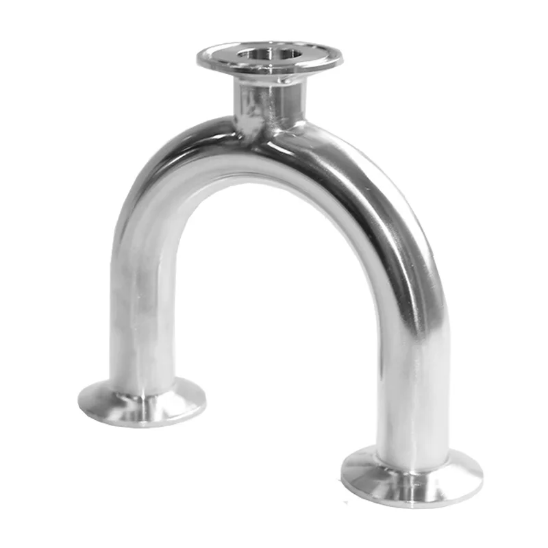 

57mm/63mm Pipe OD 2.5" Tri Clamp U Shaped Return Bend 3 Way SUS 304 Stainless Sanitary Fitting Spliter Homebrew Beer