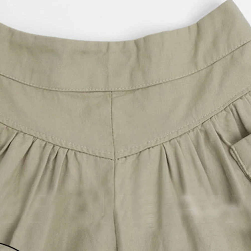 

Summer Casual Shorts Women Plus Size High Waist Shorts Casual Women Loose Wide Leg Pants Shorts with Pockets Women's Shorts