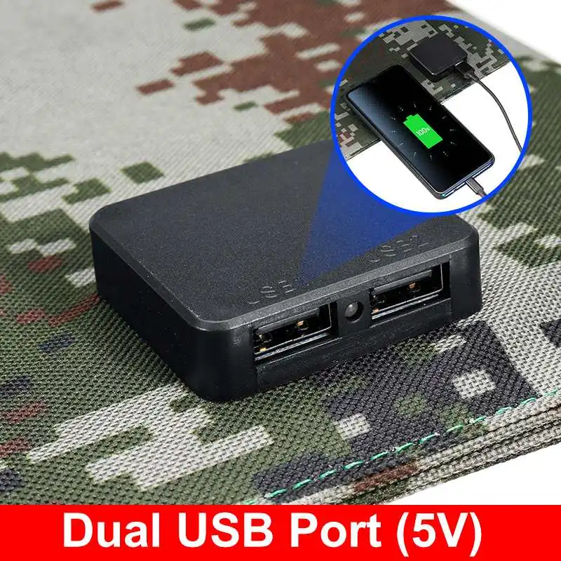 30W Складная солнечная панель складное зарядное устройство на солнечных батареях 5V 1.7A двойное usb-выходное устройство портативные солнечные панели для смартфона на открытом воздухе