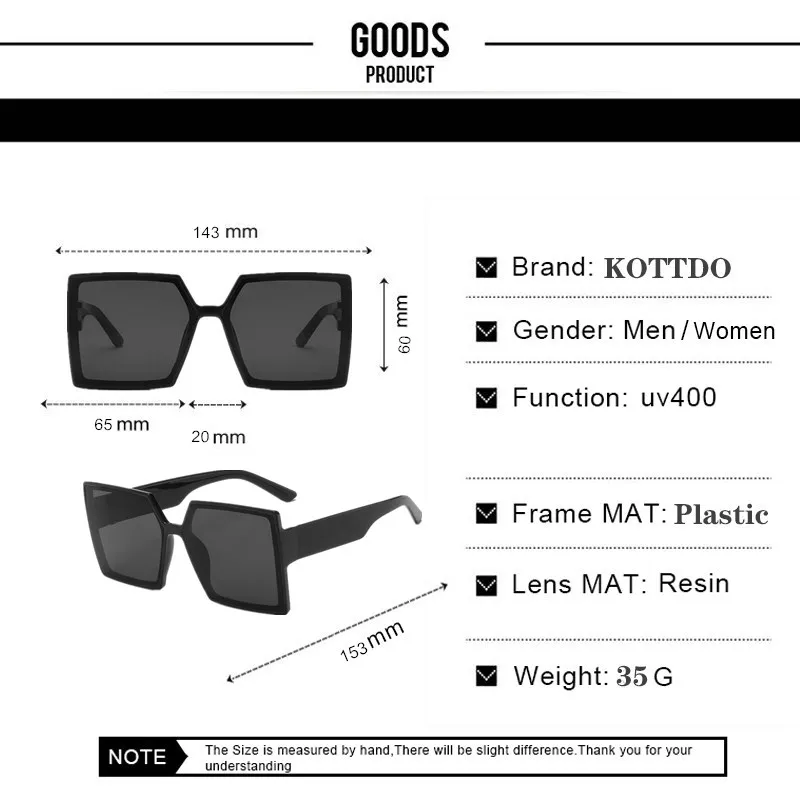 

2020 Big Frame Square Women And Men Sunglasses Brand Design Classic Beige Plastic Sun Glasses Retro Picture Glasses Uv400