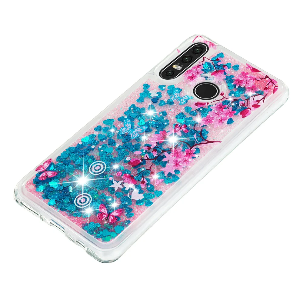Honor 20S Чехол-Бампер для huawei P30 Lite милый Блестящий струящийся жидкий зыбучий песок чехол MAR-LX1M MAR-LX1H чехол s MAR LX1M LX1H