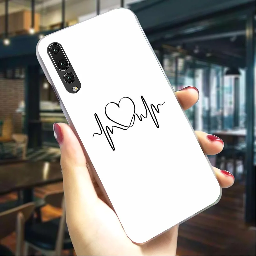Биение сердца карта чехол для телефона huawei Honor 9X Pro Чехол 6A 7A 8/9/10 Lite вид 20 Y6 Y7 Y9 Nova