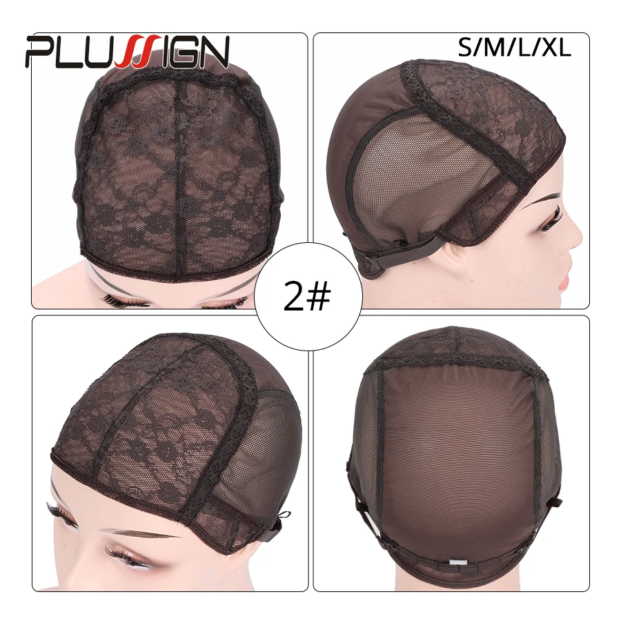 Plussign/Лучший Простой колпачок 5 шт./лот для парика переплетения коричневый