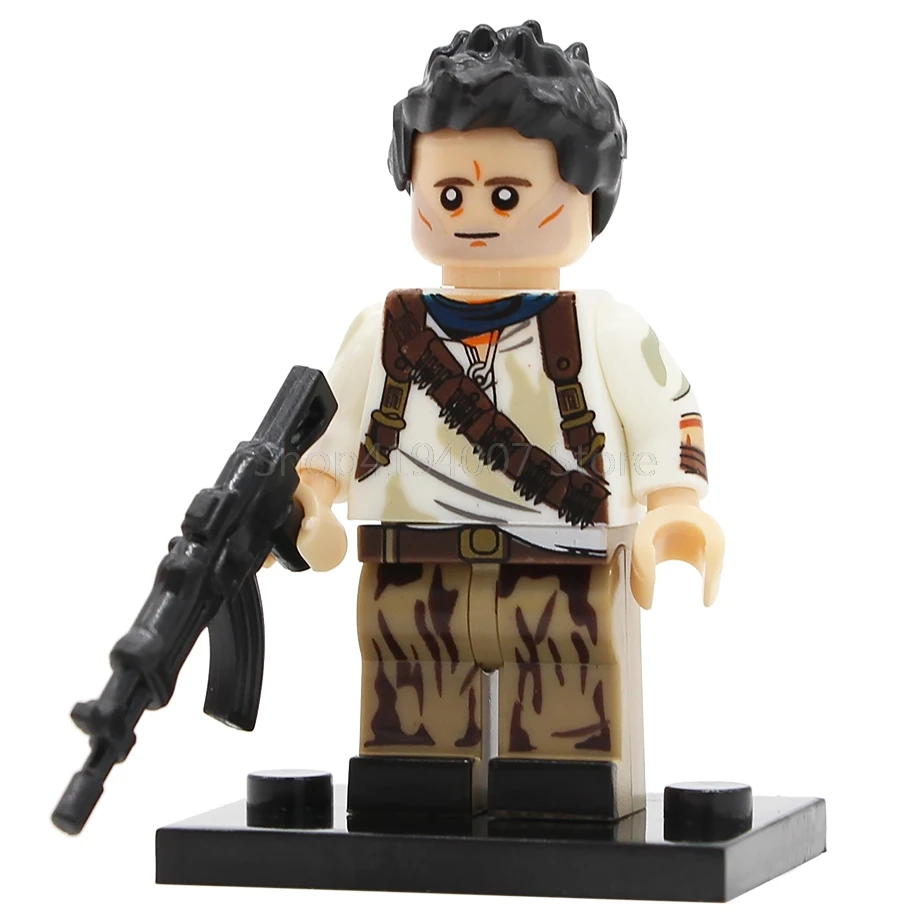 Nathan Drake Одиночная во все тяжкие Волтер Уайт Джесси ТВ рисунок Убить Билла Vol.1 ума Турман строительные блоки модель кирпичи игрушки подарки - Цвет: Nathan Drake