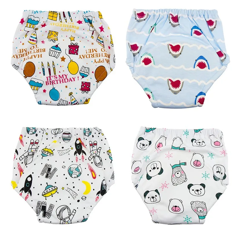 Многоразовые тренировочные штаны для детей 6 слоев водонепроницаемого