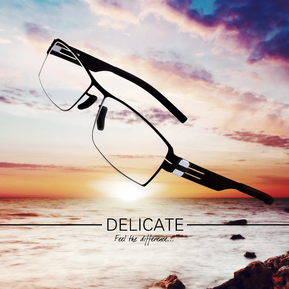 Очки для чтения при близорукости 2021 квадратная оптическая оправа без винтов