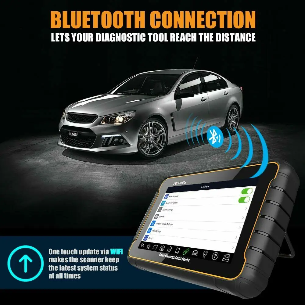 

Foxwell GT60 PLUS Car Tools Bluetooth OBD2 Scanner WIFI one Click Update Full System Diagnostic Tool Code Reader SAS EPB DPF
