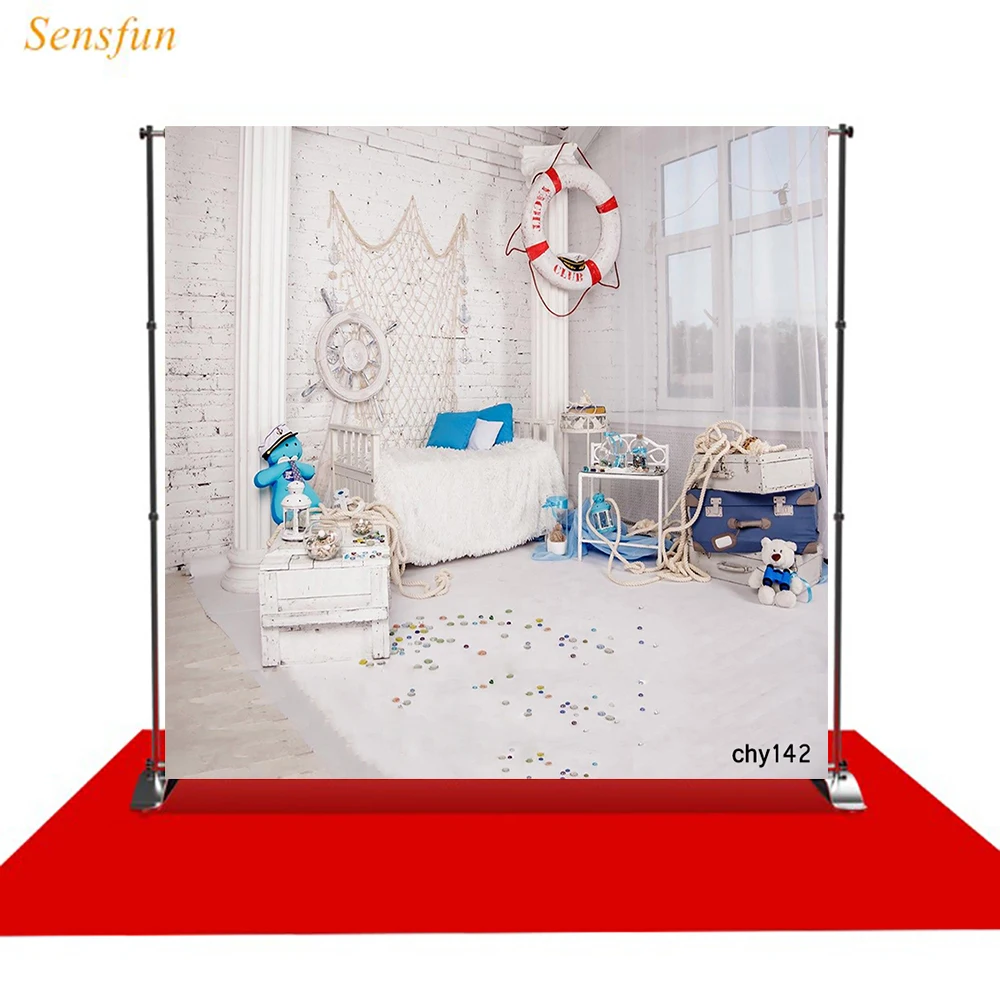 Фон для фотосъемки LEVOO морская тема украшения шлем фон новорожденных фотостудия