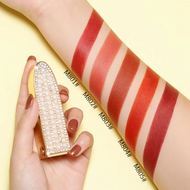 Блестящая Алмазная помада долговечная водостойкая присоска легкая в нанесении