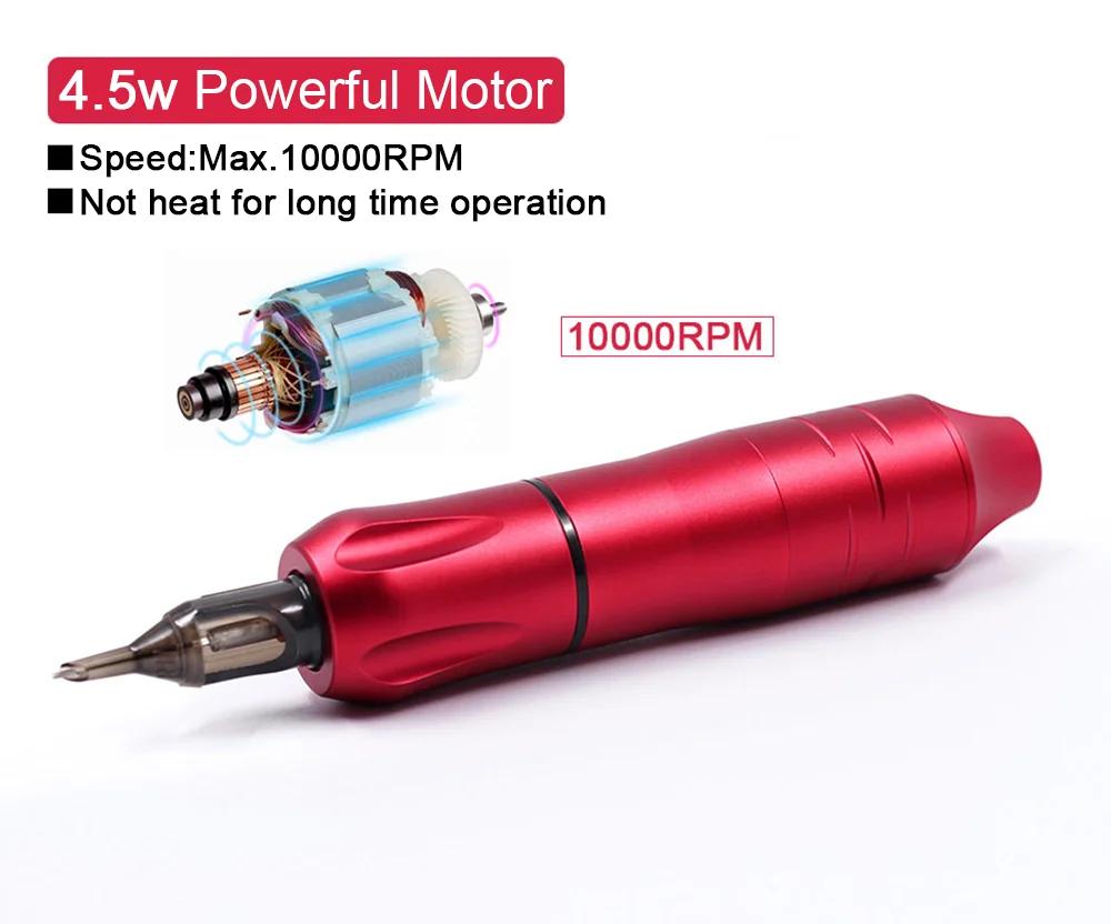 Rotary Tattoo Machine Gun Permanent Makeup Eyebrow Quiet Swiss Motor Professional Pen |