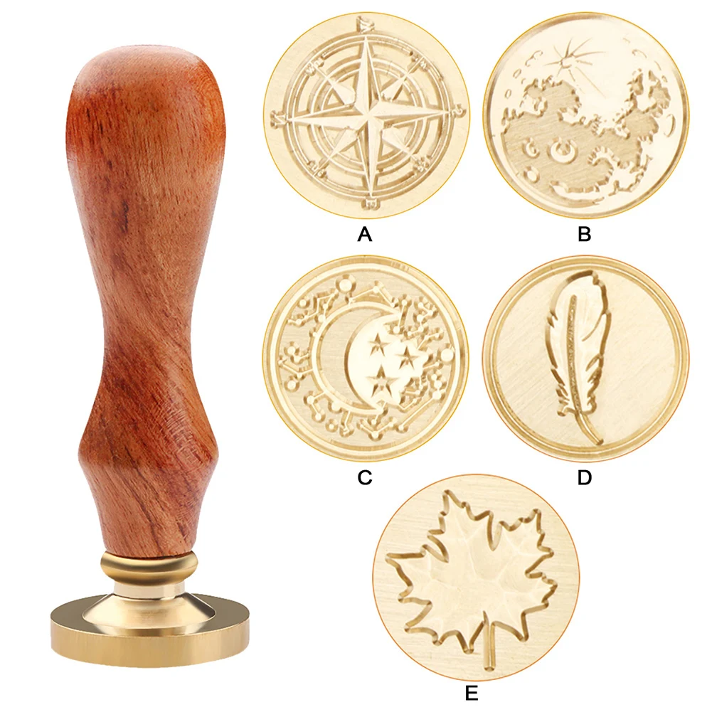 Палисандр Ручка запечатывания воск штамп подарочная коробка античный