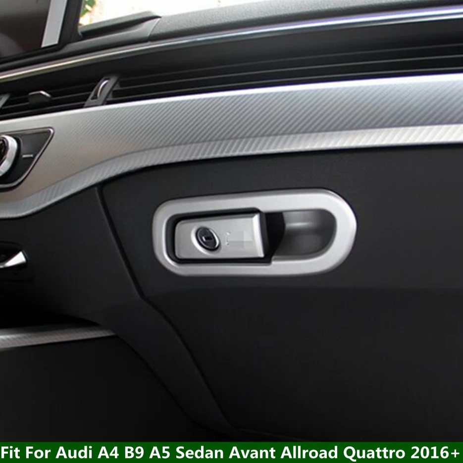 

Lapetus Copilot Glove Storage Box Handle Decoration Cover Trim Fit For Audi A4 B9 A5 Sedan Avant Allroad Quattro 2016 - 2020