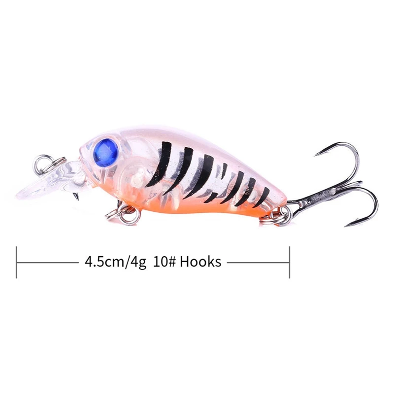 

Fake Bait Rock Little Mini Alice White Striped Bass Bait 4.5cm Hard Bait-5/9/15PC Set Marine Outdoor Fishing Tool 2021 New