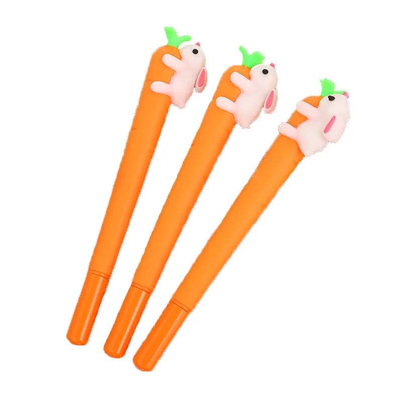 Кавайная мягкая гелевая ручка с кроликом милые Креативные Мультяшные школьные и
