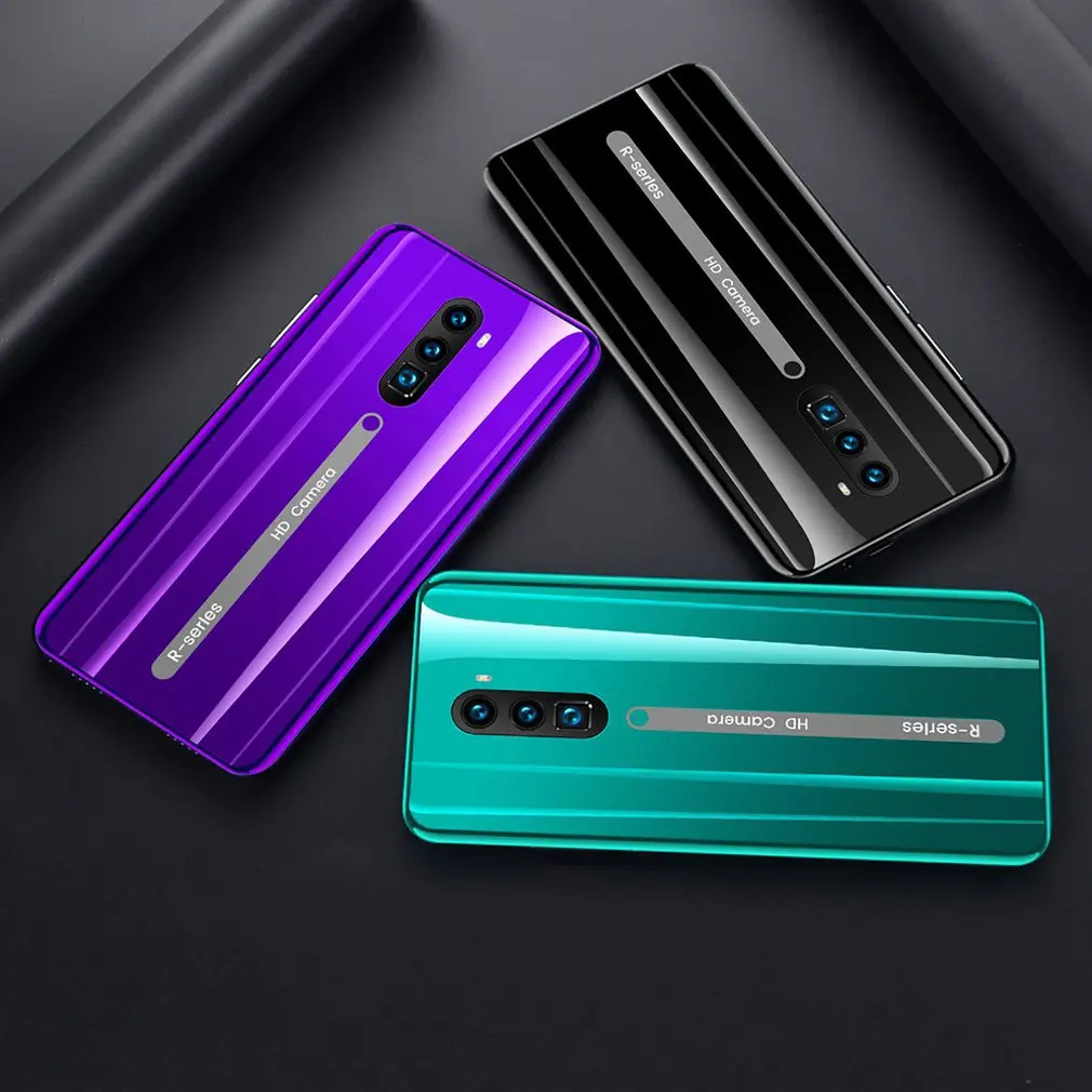 Rino3 Pro 5 8 дюймов Экран Android телефон Фиолетовый капли воды смартфон сплошной Цвет