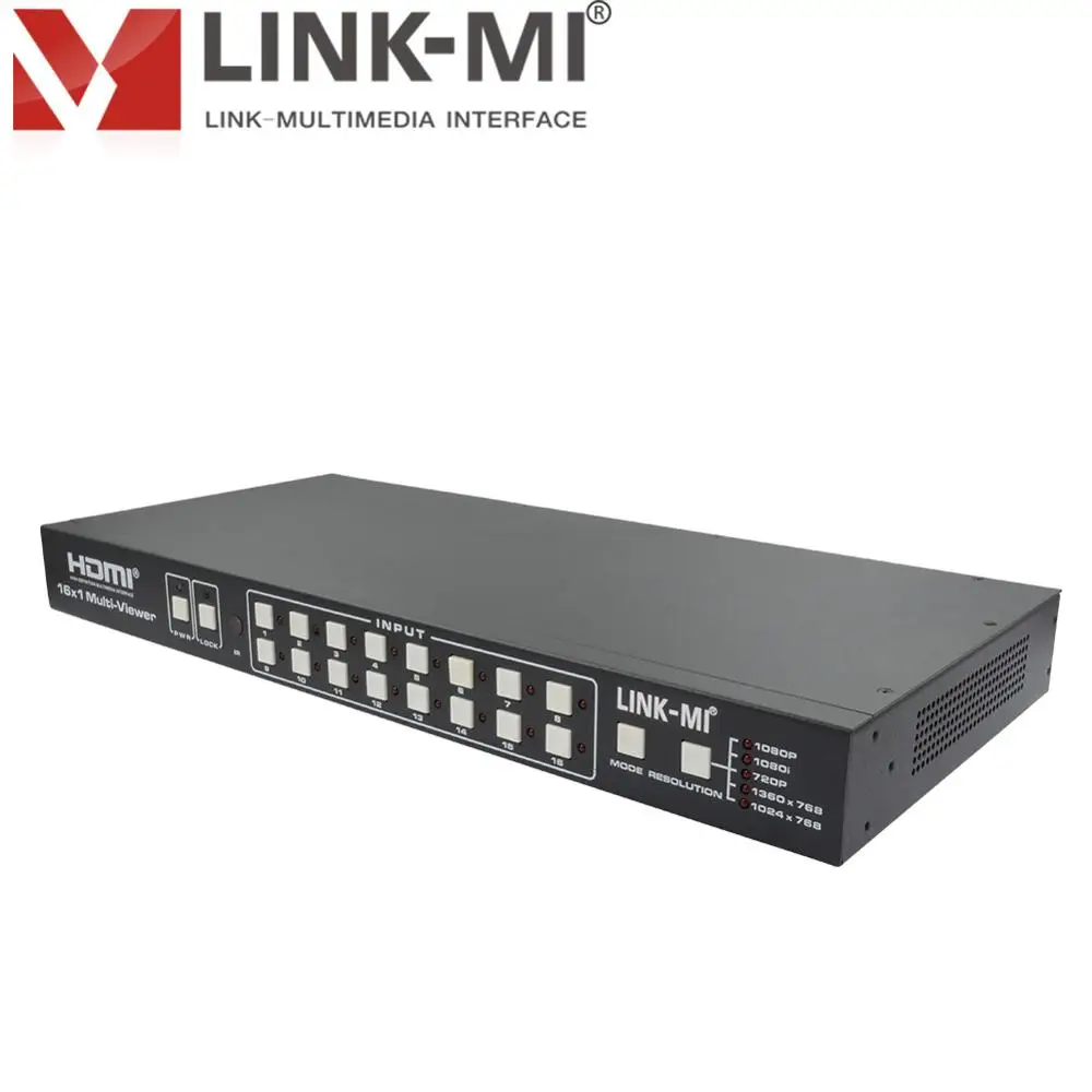 LINK MI LM S161 16x1 HDMI мульти просмотра с бесшовным переключателем 16 входным и 1 выходным