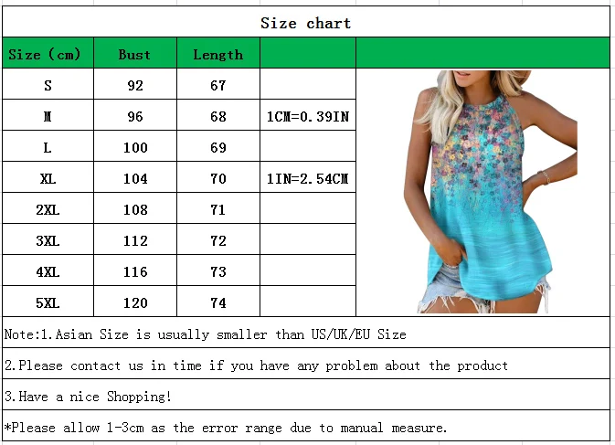 

Sleeveless T Shirt Summer Beach Vintage Floral Printed Ladies Camisole Casual Loose Vest Sexy Round Neck Halter Female T Shirt