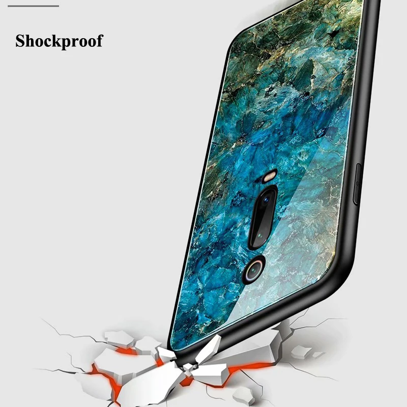 Чехол для Xiaomi Mi 9T Pro 9 SE CC9 CC9E Redmi K20 Note 7 A3 Lite Мягкий бампер с мраморным стеклом чехол |