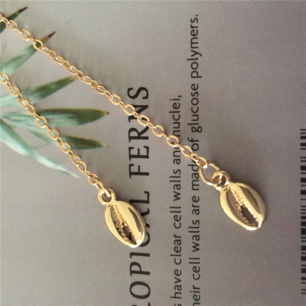 2020 New Trend Gold Color Plating Pearl in Circle Shell End Decorated Long Neckalce For Women Girl Delicate Gorgeous Jewelry | Украшения и