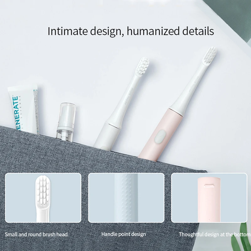 

Xiaomi Electric Toothbrush SG-507 Adult Timer Brush 5 Mode USB Charger Rechargeable Tooth Brushes Replacement Heads Set