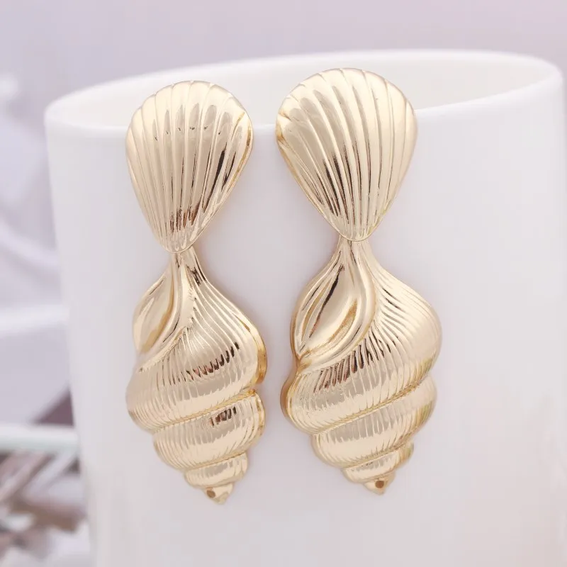 Преувеличенные серьги в виде раковины геометрические необычные морской звезды