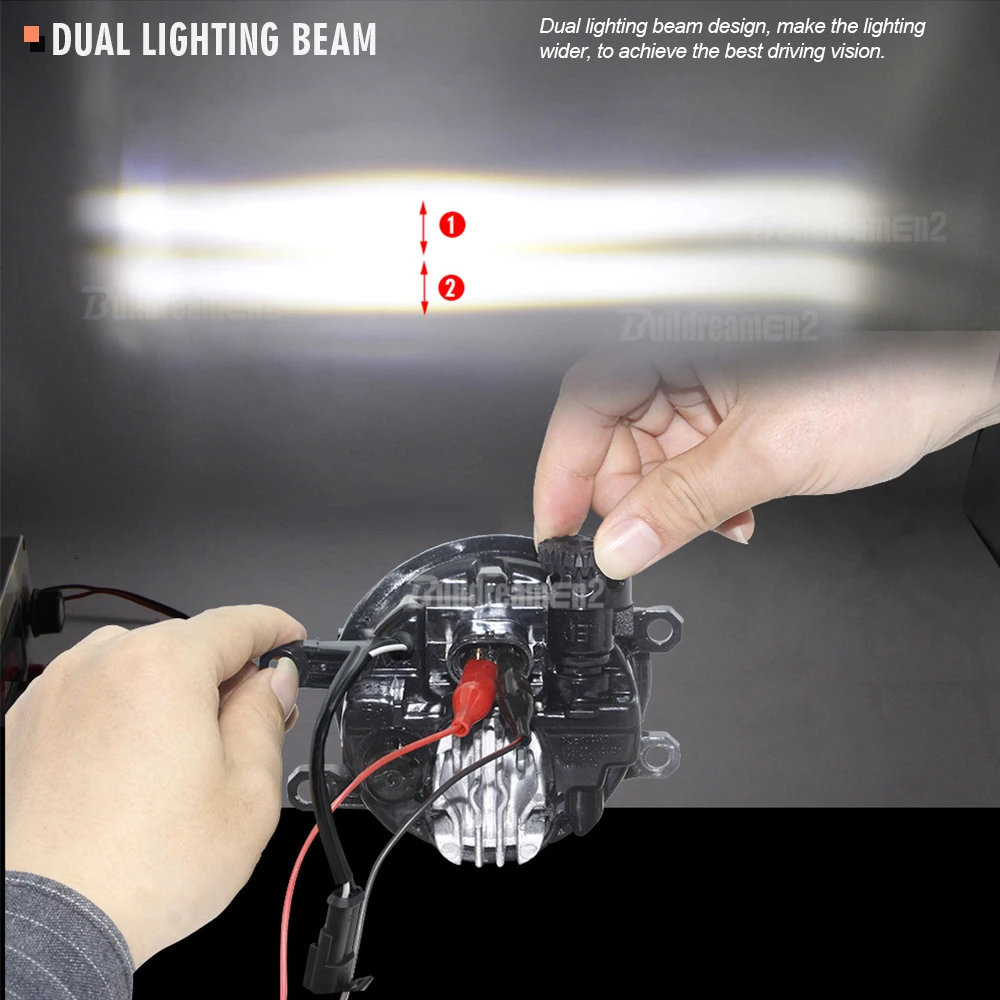 Дневные Противотуманные фары дневного света для переднего бампера автомобиля