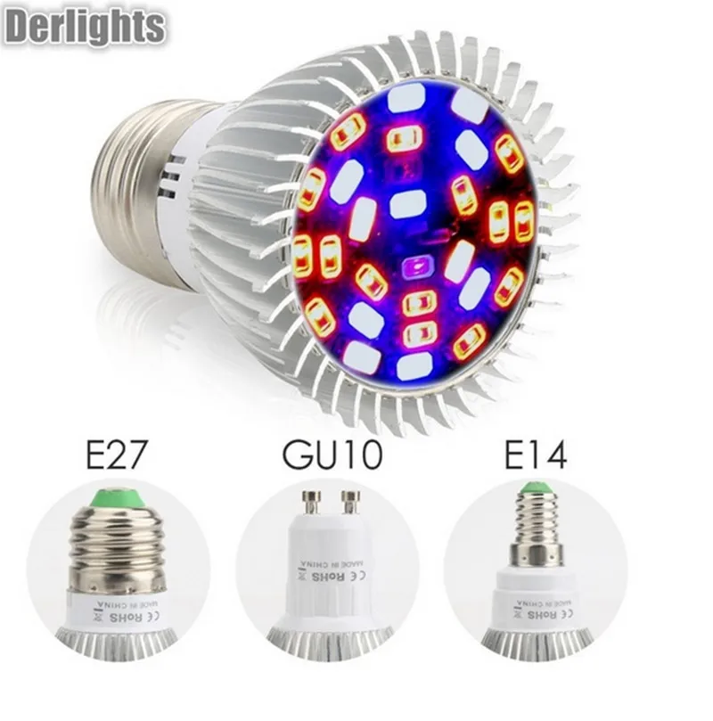 

18W 28W Full Spectrum E27 LED Plant Grow Lamps Horticulture Growing Light