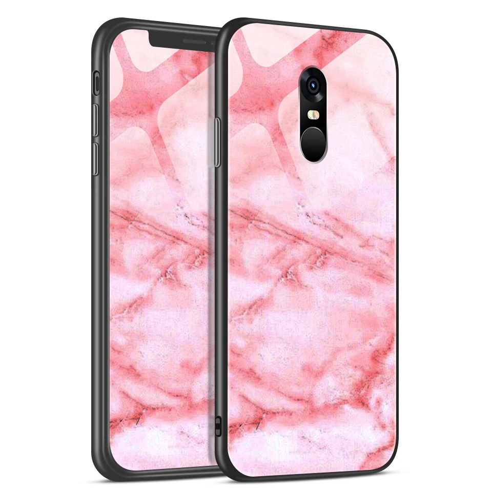 W154 Для Xiaomi Redmi Note 4/4X роскошный чехол из закаленного стекла для Remi Note 4 Pro CN Version/4 Gobal Version Fashion Soft Edge Shell - Цвет: W154