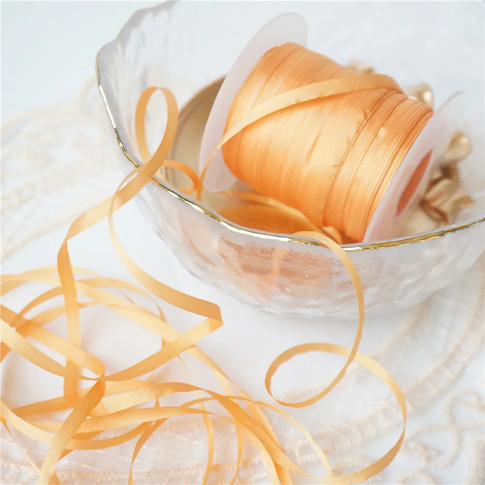 Шелковая вышитая лента 4 мм аксессуары для кукол ручной работы костюм из