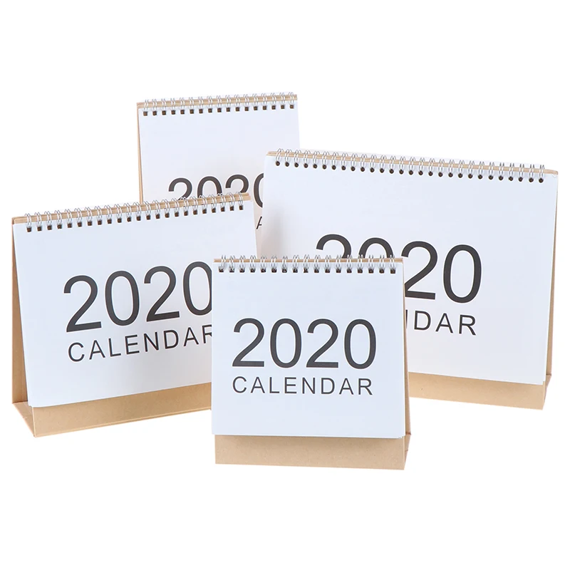 

Delicate 2020 Desktop Wall Calendar 2019 Monthly Plan Daily Schedule Planner kawaii School supplies