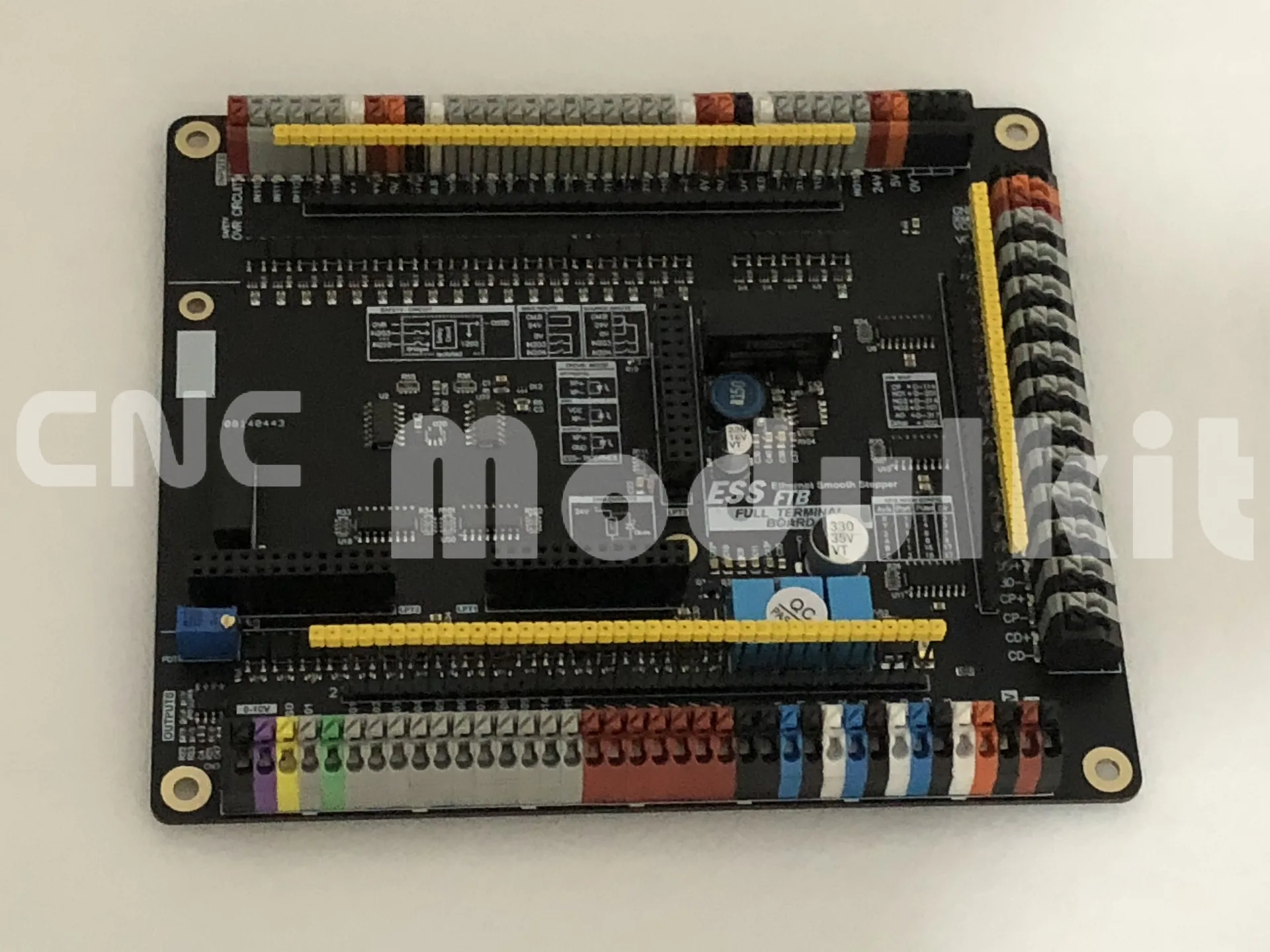 6 Axis Ethernet Smooth Stepper Interface Adapter CNC Motion Control Mach 3/4 ESS & Intelligent Full Terminal Board