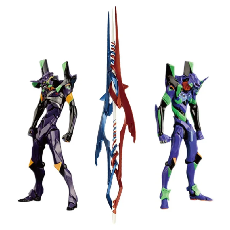 

Original Japanese Kids Assembled Toys Anime EVA Evangelion Test Type 01 Evangelion 13 Spear Of Gaius Action Figures Robot Model