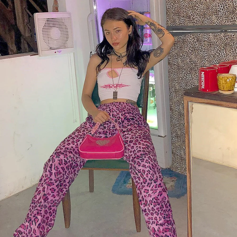 Хлопок Harajuku Bodycon майка Для женщин 2020 сезон: весна–лето новая одежда модного