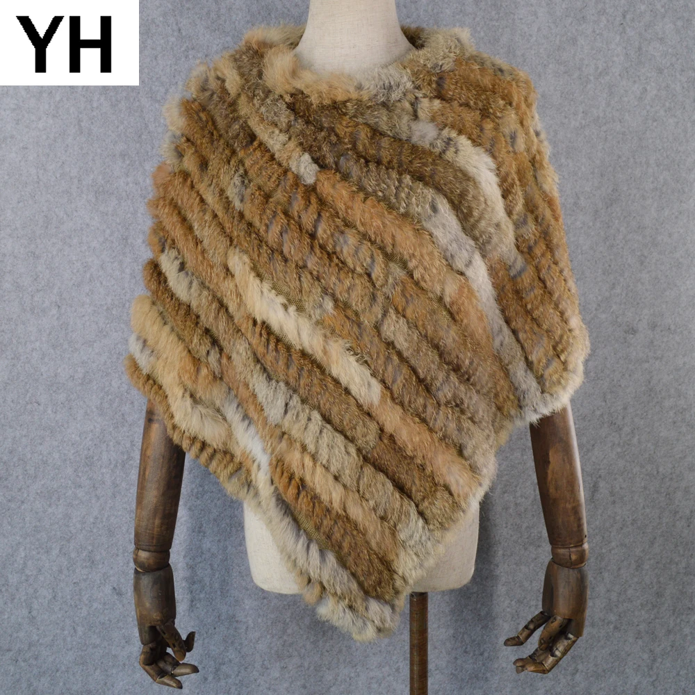 2020 горячая Распродажа Женская шаль из натурального кроличьего меха натуральный