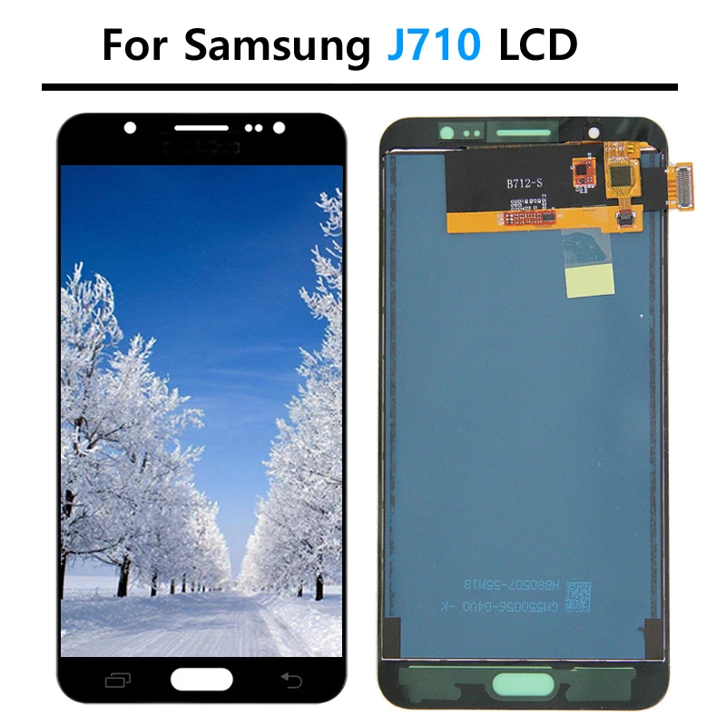 ЖК-дисплей Super AMOLED 5 ''для Samsung Galaxy J7 2016 J710 J710FN J710F J710G дисплей с сенсорным