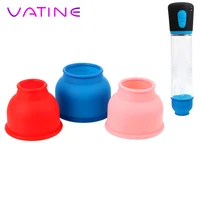 3 pieceset penis pump sleeve silicone ring sleeve enlargement penis pump accessories protection accessories sex toys for men