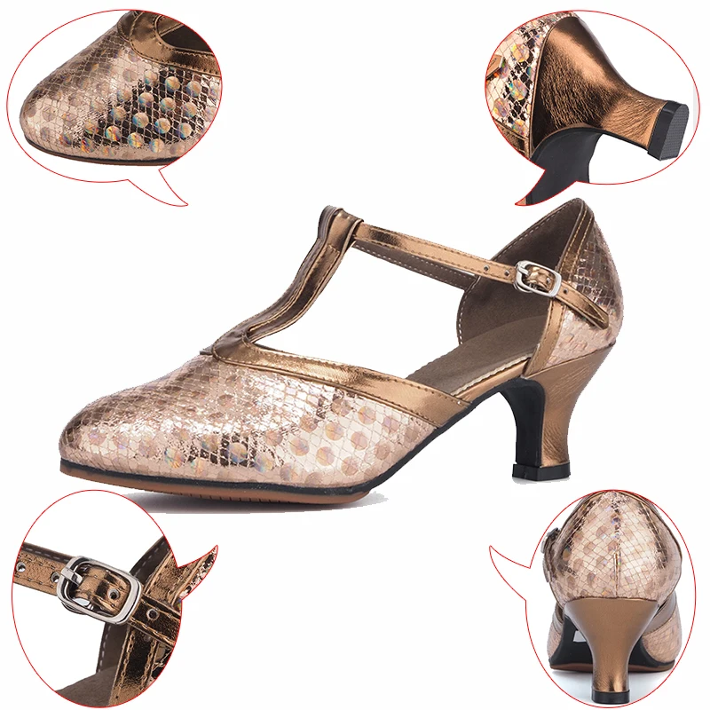 Latin Dance Shoes For Girls Ballroom Women Professional Jazz Party Soft-Sole Rubber Suede Durable HROYL | Спорт и развлечения