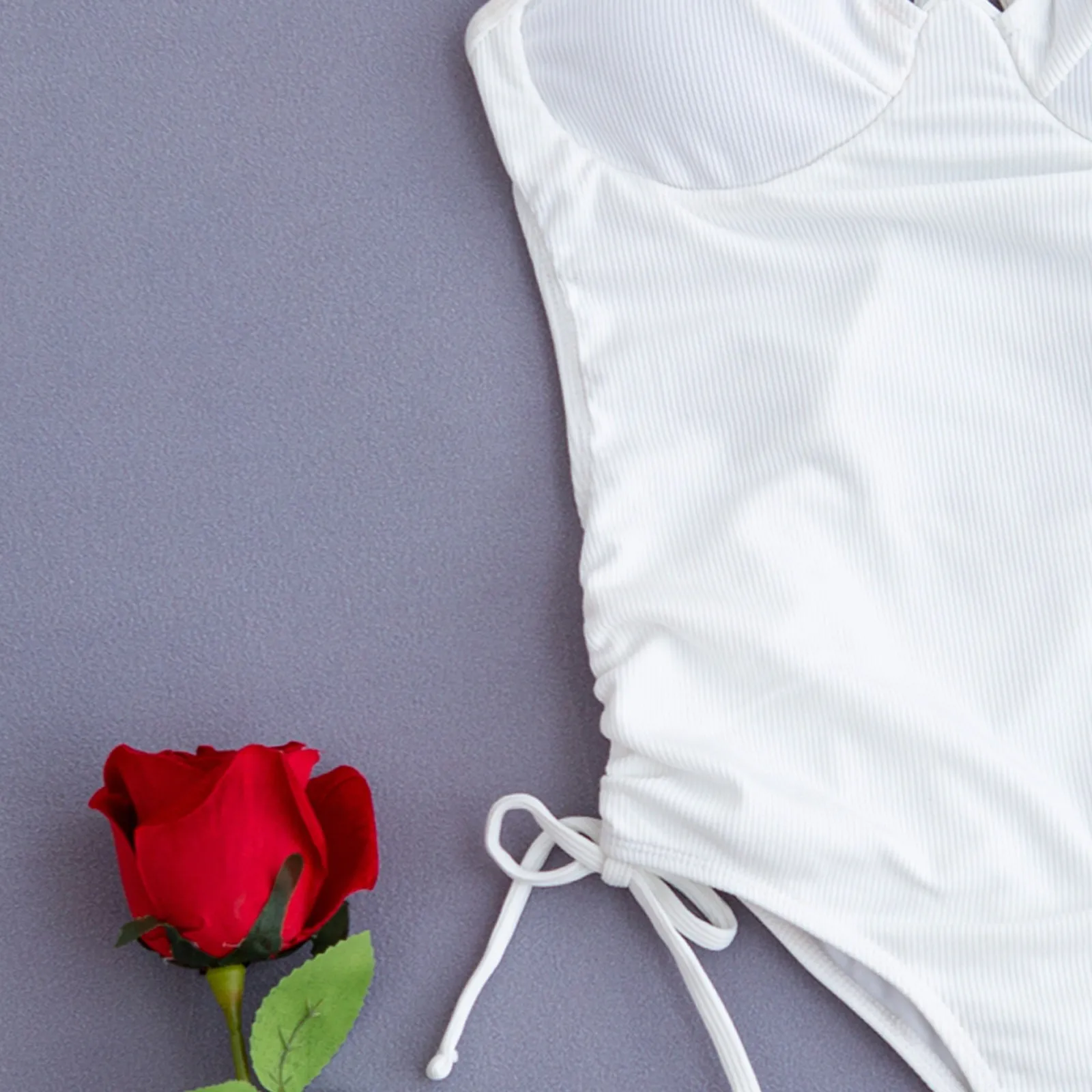 

Solid Bather Bathing Suit Swim Suit Women Solid Color Straps One-piece Swimsuit Bikini Swimwear Beachwear Maillot De Bain Femme