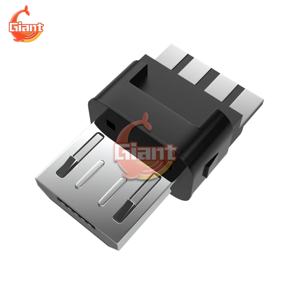 10 шт. Micro USB Штекерный разъем 4 Pin DIY Дата кабель OTG линия пластиковый корпус для